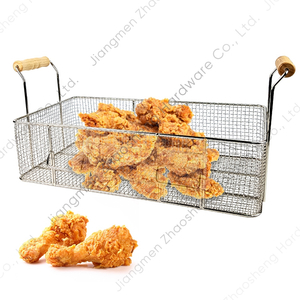 Zhaosheng Hardware - 22L Freír Pollo Patata Cesta para freír Rectángulo Alimentos fritos Comercial Gas Eléctrica Freidora Cesta