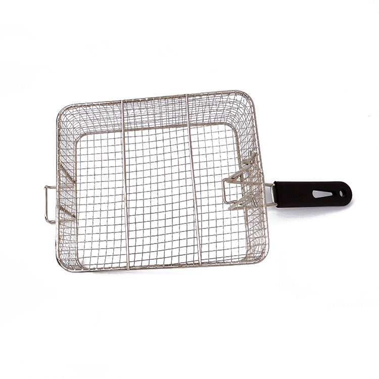 Zhaosheng Hardware - Cesta para freidora de acero inoxidable con mango plegable