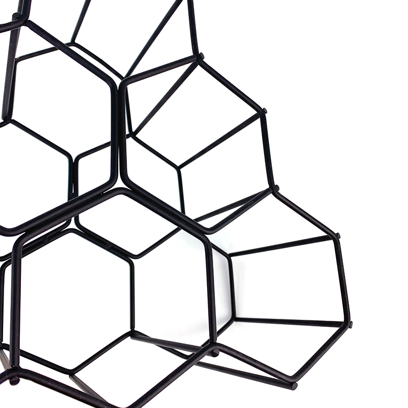 Zhaosheng Hardware - Estante para botellas de vino/soporte para botellas de vino de metal en forma de panal