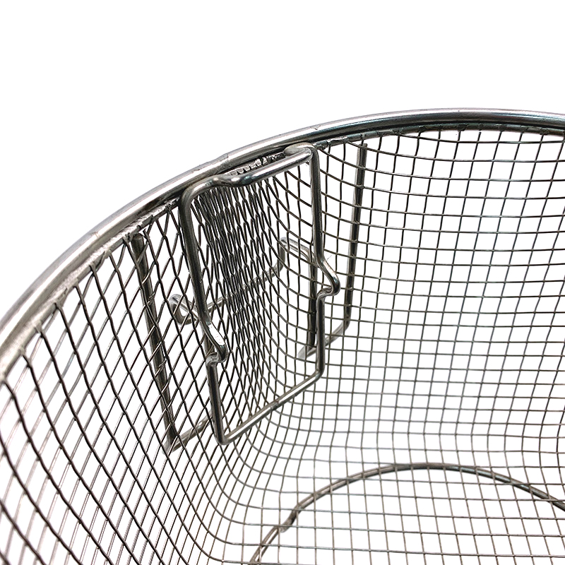 Zhaosheng Hardware - Cesta redonda para freír, cesta de drenaje para olla con asa