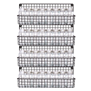Zhaosheng Hardware - Soporte de almacenamiento para tarros de especias, organizador de condimentos, montaje en pared, especias colgantes