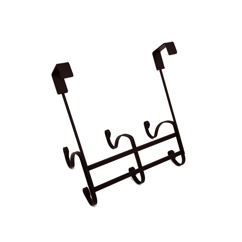Zhaosheng Hardware - Perchero negro de acero para decoración de lujo, colgador para puerta