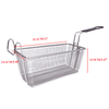 Zhaosheng Hardware - Cesta para freír de acero inoxidable de 9 galones con mango plegable