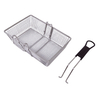 Zhaosheng Hardware- Cesta para freidora de 2,5 galones con mango extraíble recubierto de negro