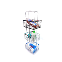 Zhaosheng - Fabricante de productos de alambre Carrito de ducha con estante de baño de 3 niveles