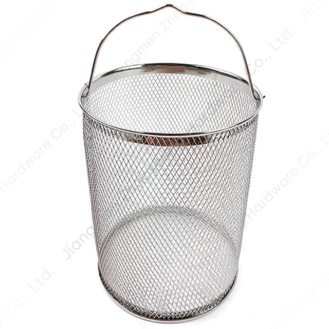 Zhaosheng Hardware - Cesta para freidora de estufa, olla redonda de malla de alambre de acero inoxidable
