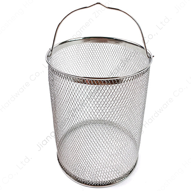 Zhaosheng Hardware - Cesta para freidora de estufa, olla redonda de malla de alambre de acero inoxidable