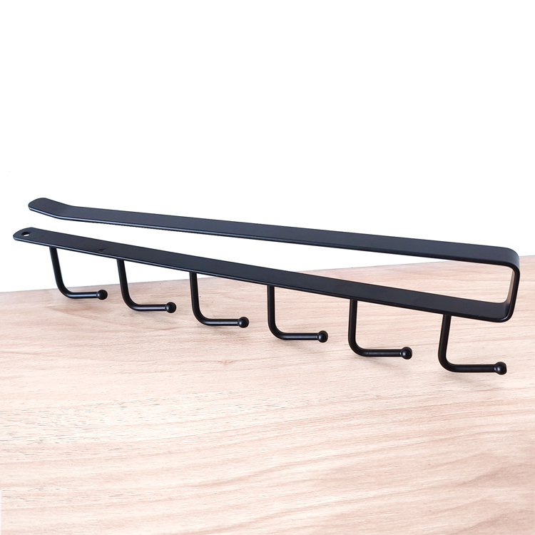 Zhaosheng Hardware - Soporte para tazas de café con estante inferior, colgador de metal para tazas de té