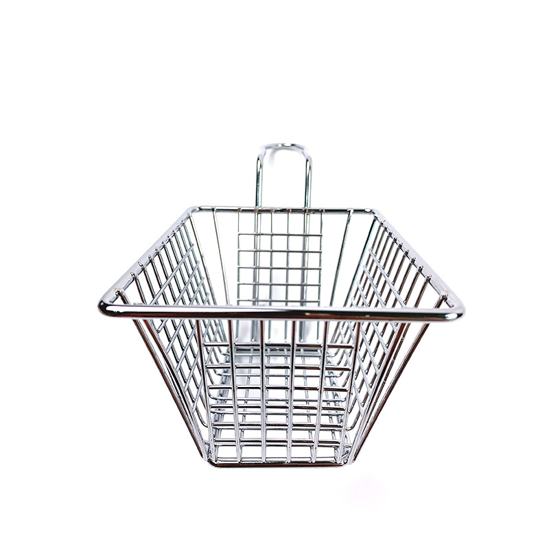 Zhaosheng Hardware - Cesta para aperitivos y mesa de restaurante, mini cesta para patatas fritas