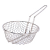Zhaosheng Hardware - Cesta culinaria de malla gruesa niquelada de 8 'Cesta redonda para freír de alambre
