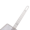 Zhaosheng Hardware - Colador de fideos para cocinar alimentos, colador de mango largo, cuchara cuadrada, freidora de malla fina, espumadera