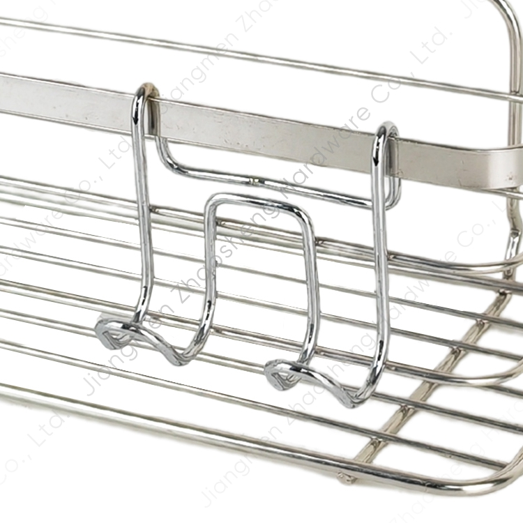 Zhaosheng - Estante de Ducha Adhesivo de Acero Inoxidable, Organizador, Estante de baño de Metal montado en la Pared sin Perforaciones