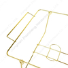 Zhaosheng Hardware - Estante plegable desechable para platos de frotamiento, chapado en oro, para buffet, tamaño completo, soporte para calentador