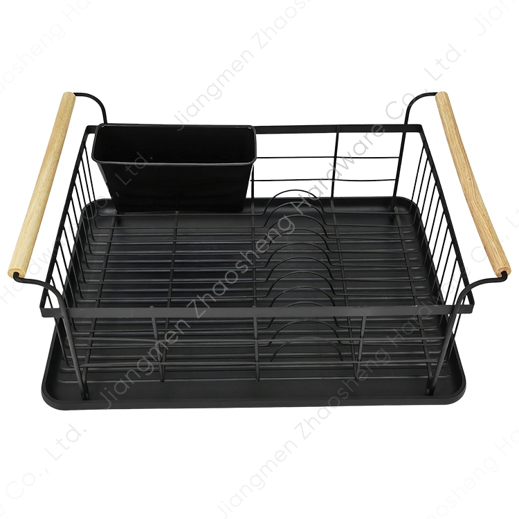 Zhaosheng Hardware - Rejilla para secar platos de cocina con mango de madera