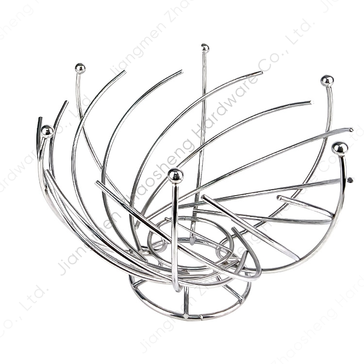 Zhaosheng Hardware - Soporte para pan, mesa decorativa de cocina, estantes para almacenamiento de alimentos, frutero, cestas de alambre de metal