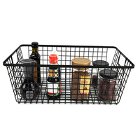 Zhaosheng Hardware - Cesta de almacenamiento de alambre de metal para despensa, cesta de almacenamiento para baño, cocina