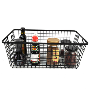 Zhaosheng Hardware - Cesta de almacenamiento de alambre de metal para despensa, cesta de almacenamiento para baño, cocina