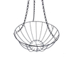 Zhaosheng Hardware - Cesta colgante decorativa de fibra de coco de 14.0 in para patio y jardín, macetero colgante con forro de fibra de coco negro