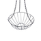 Zhaosheng Hardware - Cesta colgante decorativa de fibra de coco de 14.0 in para patio y jardín, macetero colgante con forro de fibra de coco negro