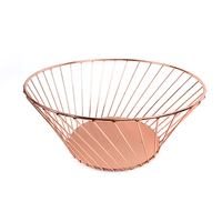 Zhaosheng Hardware - Organizador moderno de cesta de frutas para encimera, soporte de fruta de alambre redondo, cesta de almacenamiento, cesta de frutas