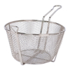 Zhaosheng Hardware - Cesta para freír de malla de alambre de 9,5 pulgadas, cesta redonda para freír, cesta para freír al vapor de acero inoxidable