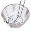 Zhaosheng Hardware - Cesta para freír de alambre de 8-1/2 pulgadas, cesta para freír redonda niquelada de 4 mallas