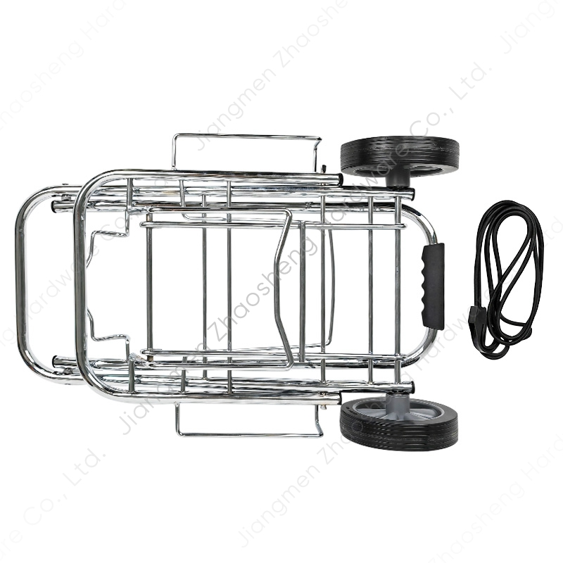 Zhaosheng Hardware - Carros de equipaje con ruedas de metal Carro de mercado Carros utilitarios manuales de compras plegables