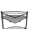 Zhaosheng - Estante de baño Organizador Estante de Almacenamiento Esquina Negra Caddy de Ducha Montaje en Pared Estante de Esquina de baño de Cocina