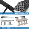 Zhaosheng Hardware - Organizador colgante para taladros eléctricos, organizador de almacenamiento de metal, organizador de herramientas eléctricas para montaje en pared en garaje
