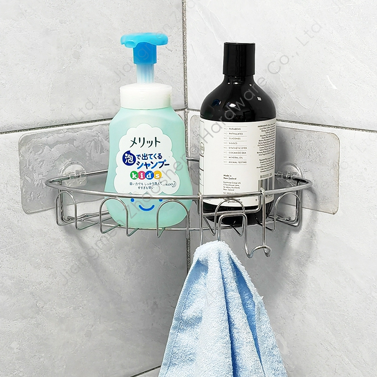 Zhaosheng - Soportes de almacenamiento para estantes de baño con carrito de ducha de múltiples esquinas, estante esquinero para baño autoadhesivo