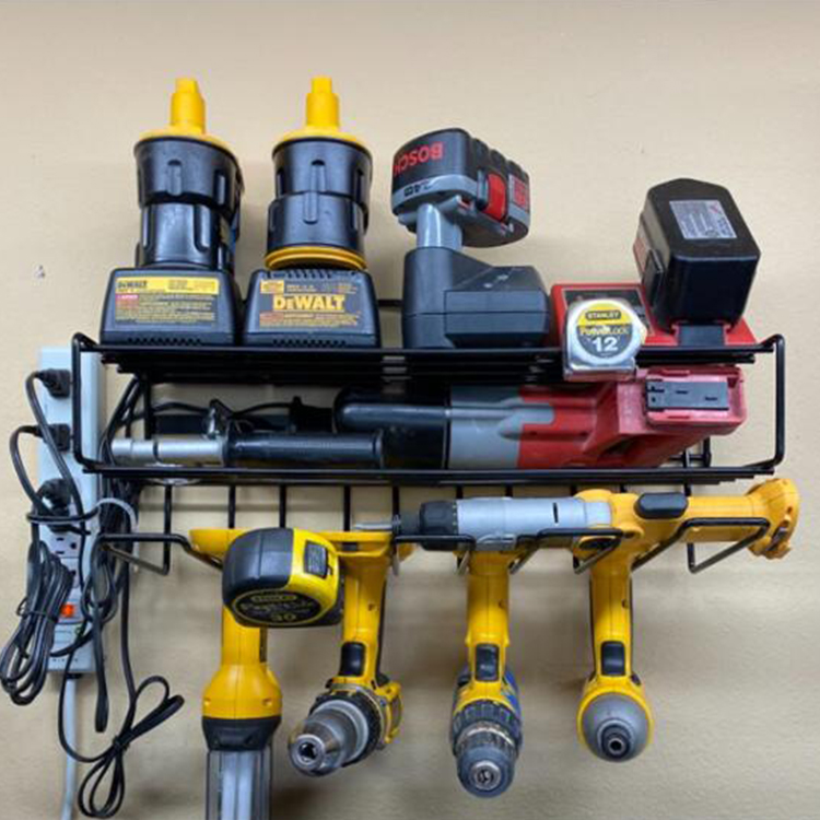 Zhaosheng Hardware - Estante de almacenamiento para taladro eléctrico, estante flotante para herramientas, estante de almacenamiento montado en la pared, organizador de herramientas eléctricas