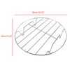 Zhaosheng Hardware - Rejilla redonda para enfriar freidora de aire Rejilla para cocinar Rejilla para olla de vapor Rejilla para vapor de acero inoxidable
