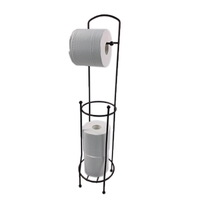 Zhaosheng - Soporte para papel higiénico, estante de metal, soporte para rollo de papel higiénico, dispensador de papel higiénico
