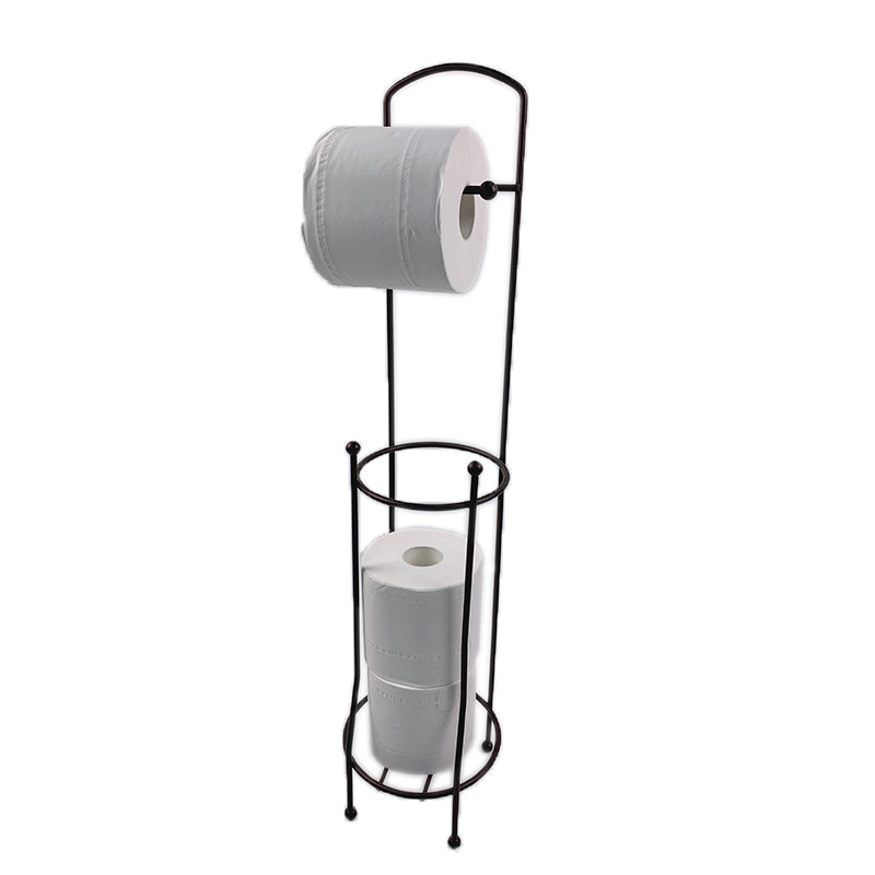Zhaosheng - Soporte para papel higiénico, estante de metal, soporte para rollo de papel higiénico, dispensador de papel higiénico