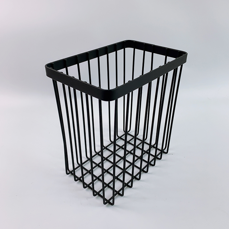 Zhaosheng Hardware - Cesta de almacenamiento de alambre Bakset de metal negro para almacenamiento de cocina y baño