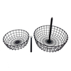 Zhaosheng Hardware - Accesorios de cocina Hogar Cesta de frutas de alambre de metal negro Cesta de frutas de 2 niveles