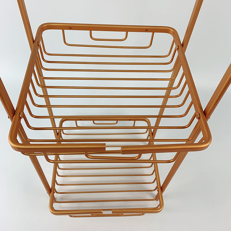 Zhaosheng - Baño Champú Jabón Cosméticos Organizador De Pie Estante De Baño De Aluminio De 3 Niveles