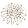 Zhaosheng Hardware - Cesta de frutas plegable decorativa, organizador de pan, cesta de alambre de metal para cocina