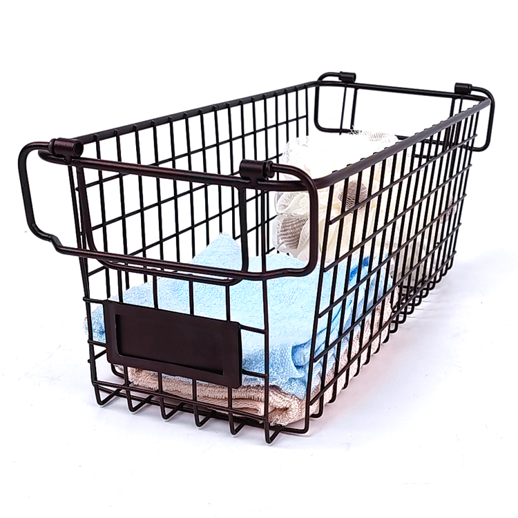 Zhaosheng Hardware - Cesta de alambre apilable, almacenamiento de cocina en el hogar, cesta de verduras de metal, organización de despensa