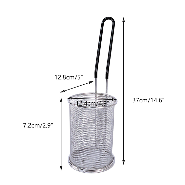 Zhaosheng Hardware - Cesta para escaldar colador de pasta de acero inoxidable para cocinar verduras y recalentar fideos