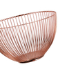 Cesta decorativa para el hogar, alambre chapado en cobre, cesta de frutas, hardware Zhaosheng