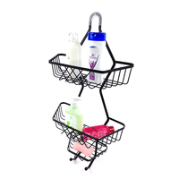 Zhaosheng - Estante para carrito de ducha de baño colgante nórdico Estante de baño de 3 capas