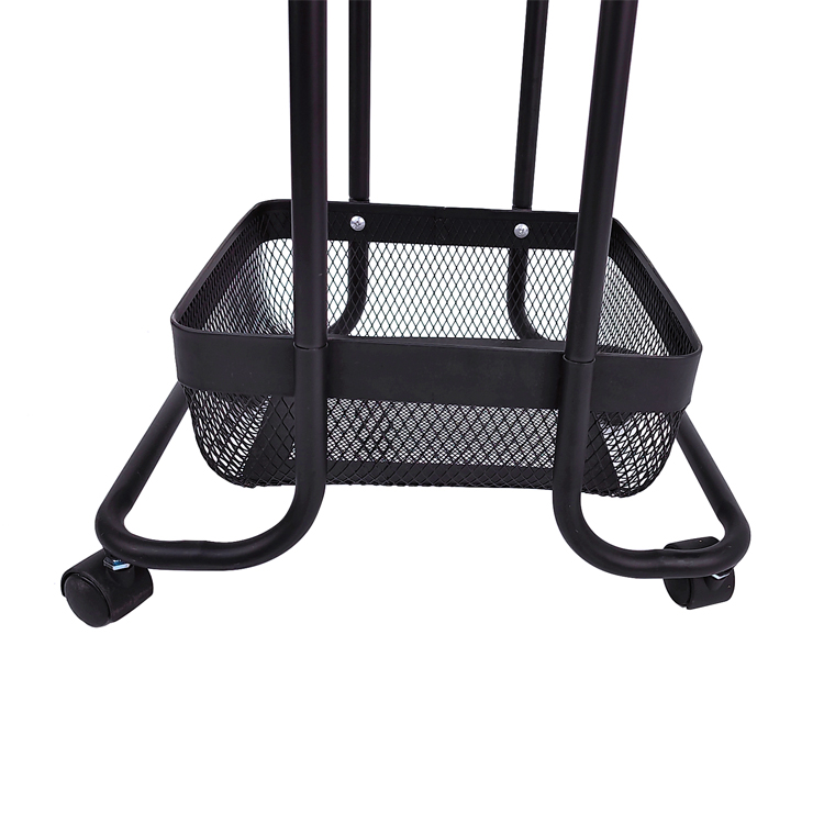 Carro utilitario de malla metálica de 3 niveles para almacenamiento de cocina y baño - Zhaosheng Hardware