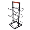 Zhaosheng Hardware - Estante de almacenamiento de botellas de vino de alambre de mesa, estante negro para platos de vino