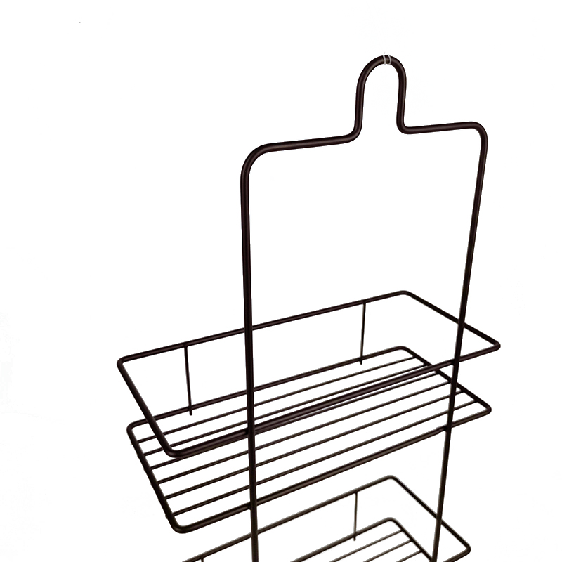 Zhaosheng - Estante de baño marrón moderno, soportes de almacenamiento, organizador de baño, estante de ducha, carrito de ducha