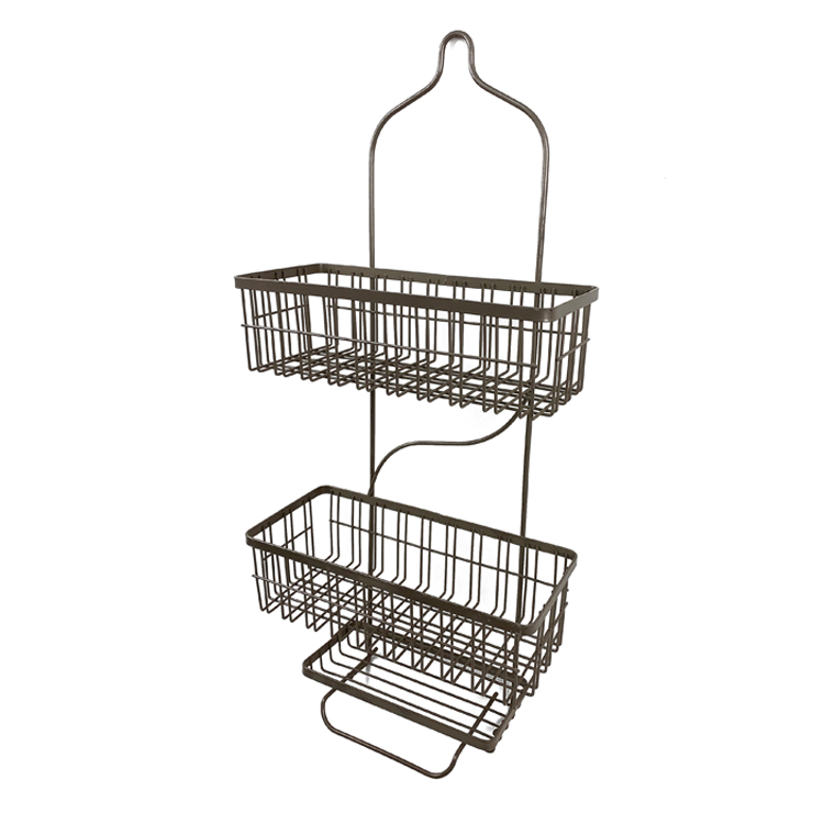 Zhaosheng - Estante de almacenamiento para baño, estante de ducha de metal, carrito de ducha colgante