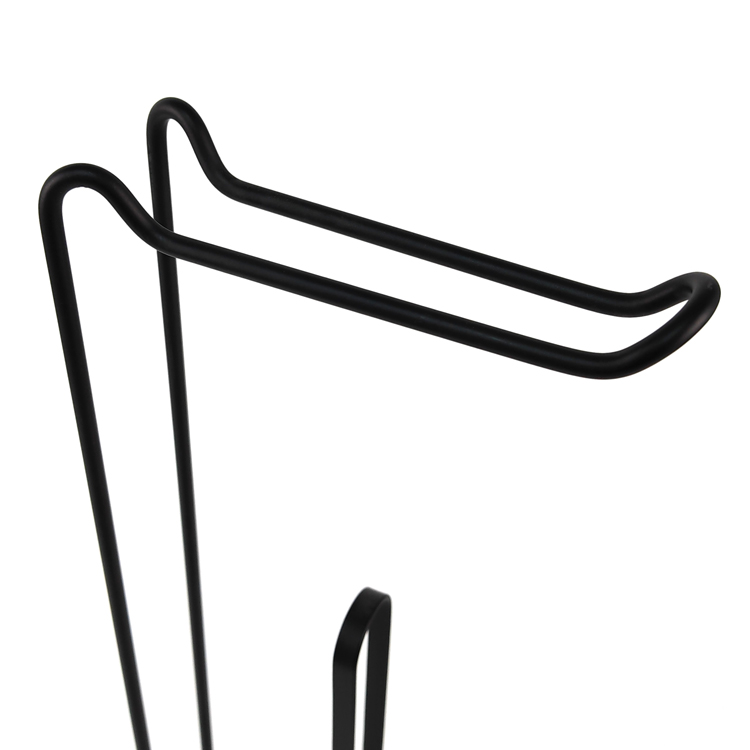 Zhaosheng - Portarrollos de papel negro Almacenamiento de inodoro Soporte de papel higiénico independiente para toalla de papel con estante