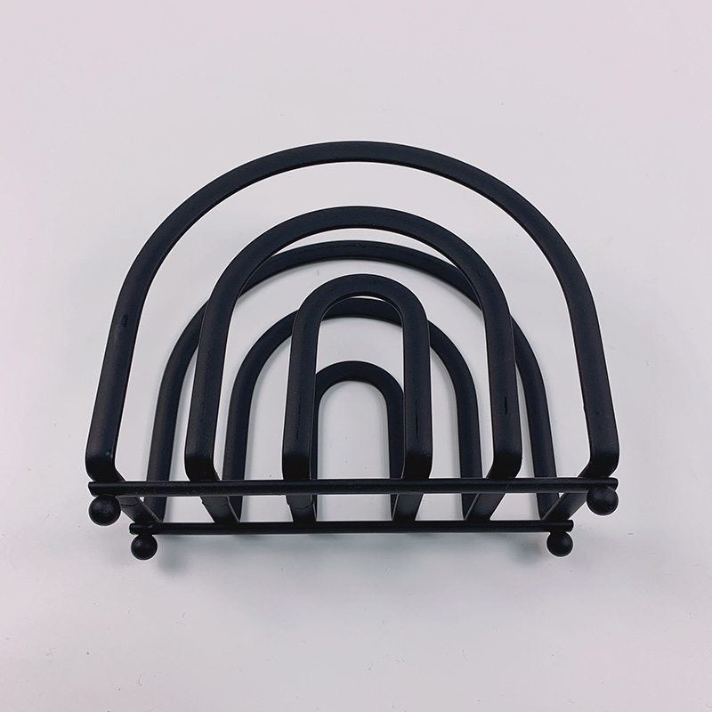 Zhaosheng - Soporte de servilleta de escritorio de la rejilla de almacenamiento de servilletas de pie de pie de la cocina