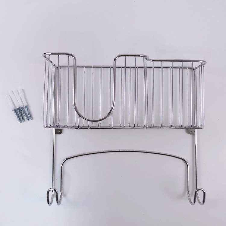 Zhaosheng Hardware - Soporte para tabla de planchar de hierro para montaje en pared, organizador de alambre de metal cromado para tabla de planchar