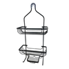 Zhaosheng - Estante de baño Estante de Ducha Estante de Ducha Colgante Negro Organizador de Cesta Organizador de Ducha de Aluminio Moderno